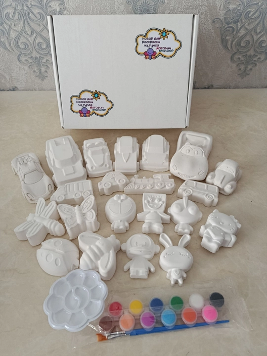 Bolalar uchun ijodiy va qiziqarli gips bo‘yash to‘plami