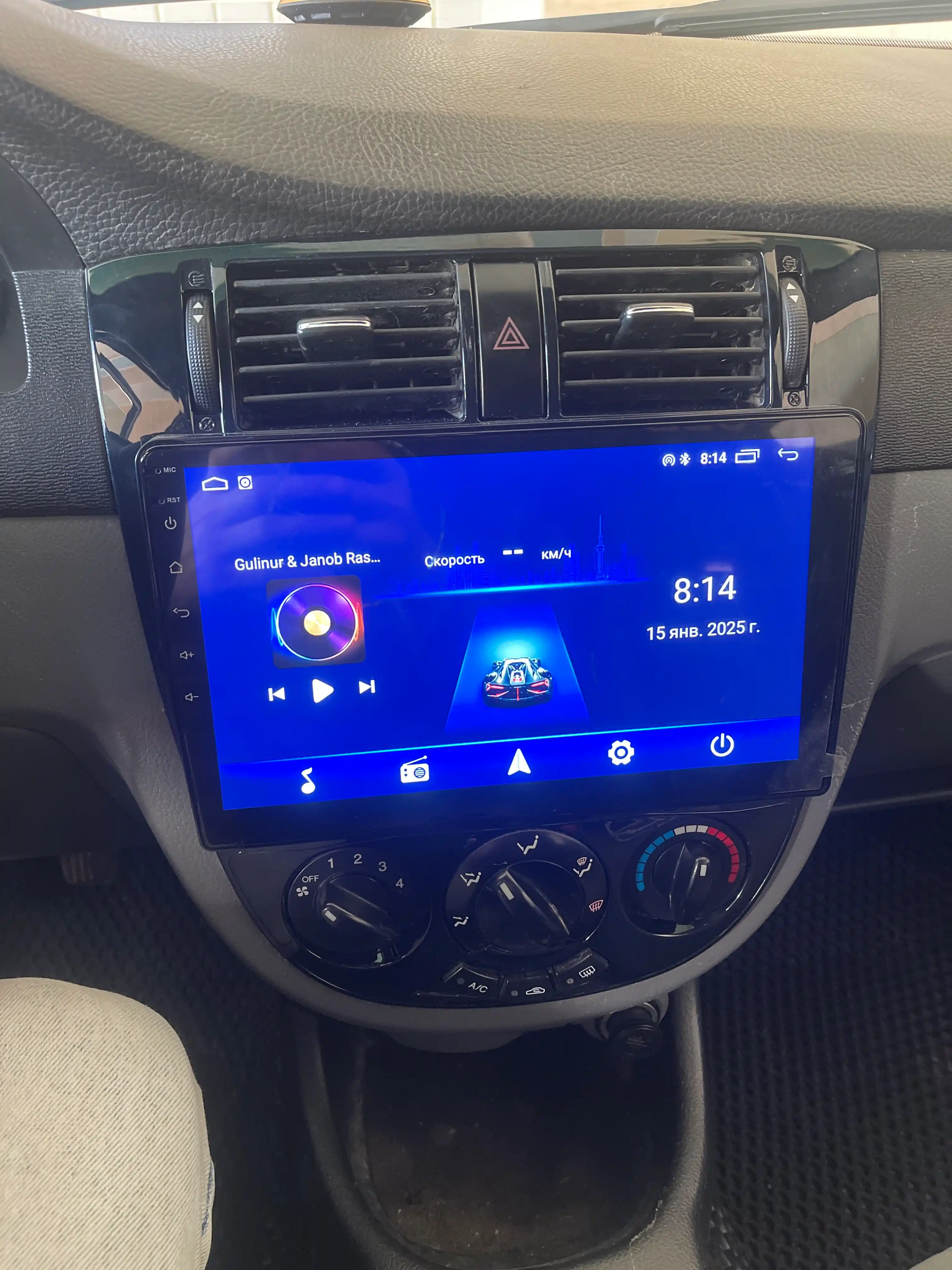 Автомонитор Tesla, 4+64 Гб WiFi кулер, с проводами и рамкой или без рамки