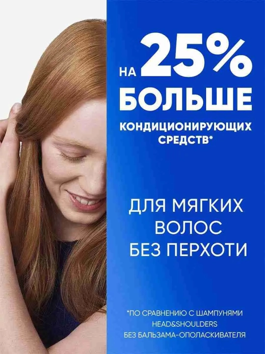HEAD&SHOULDERS Шампунь, 2 в 1, Основной уход, 1000 мл