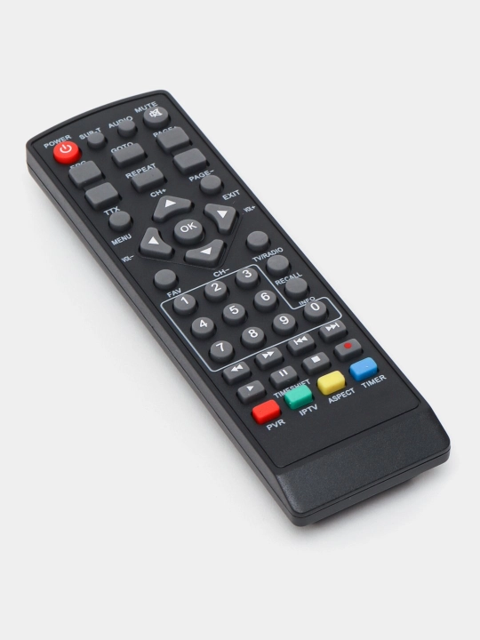 Raqamli TV tyuner DVB-T2, 20+ kanal, HD sifat, pult bilan