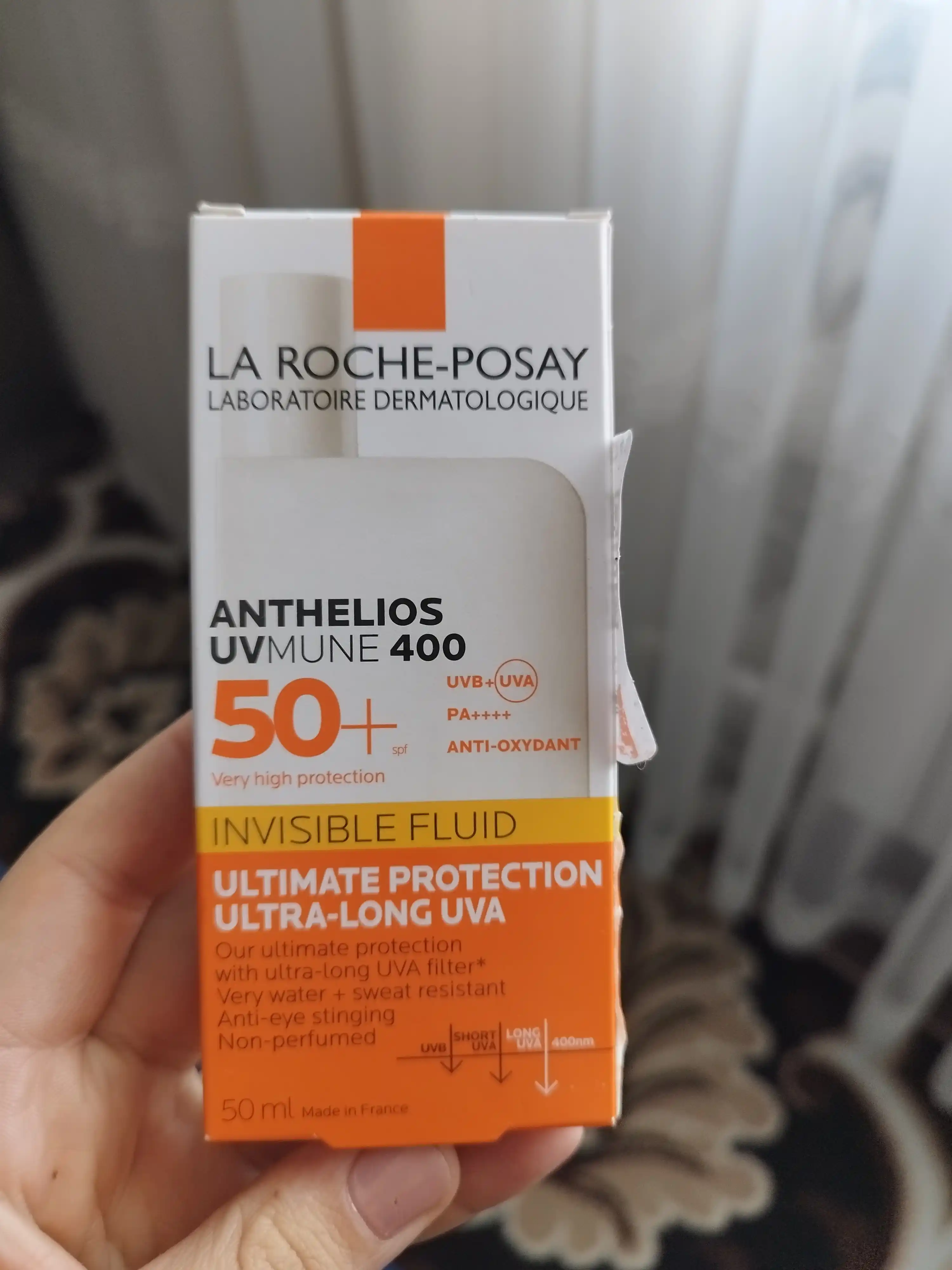 Невидимый флюид La Roche-Posay Anthelios, для лица и кожи вокруг глаз SPF 50+/PPD 46, 50 мл