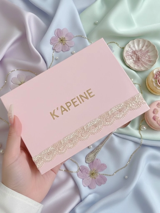 KAPEINE набор теней – шиммер, румяна, макияж палетка