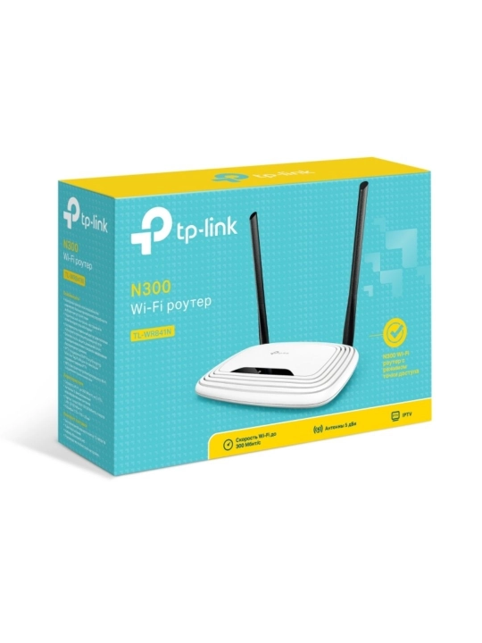 Wi-Fi router TP-Link TL-WR841N, 300 Mbit/s gacha, oq rangda - 