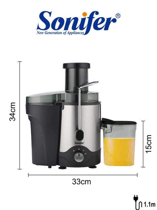 Sonifer SF-5519 Sharbat siqish moslamasi, qora, 400 Vt