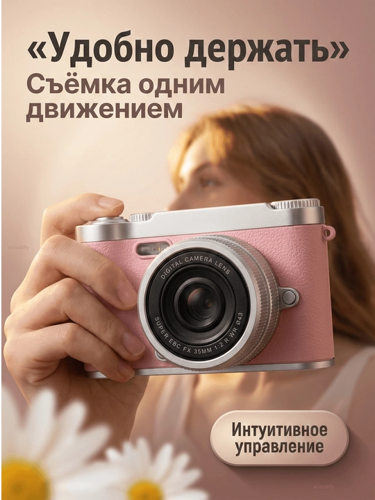 Raqamli kamera (fotoparat), foto kamera, retro kamera, 8x zum, va 32 GB karta