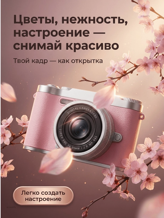 Raqamli kamera (fotoparat), foto kamera, retro kamera, 8x zum, va 32 GB karta