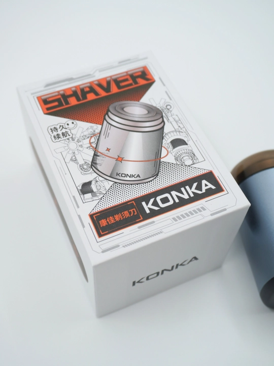 KONKA Mini Shaver – портативная электрическая роторная бритва, USB зарядка