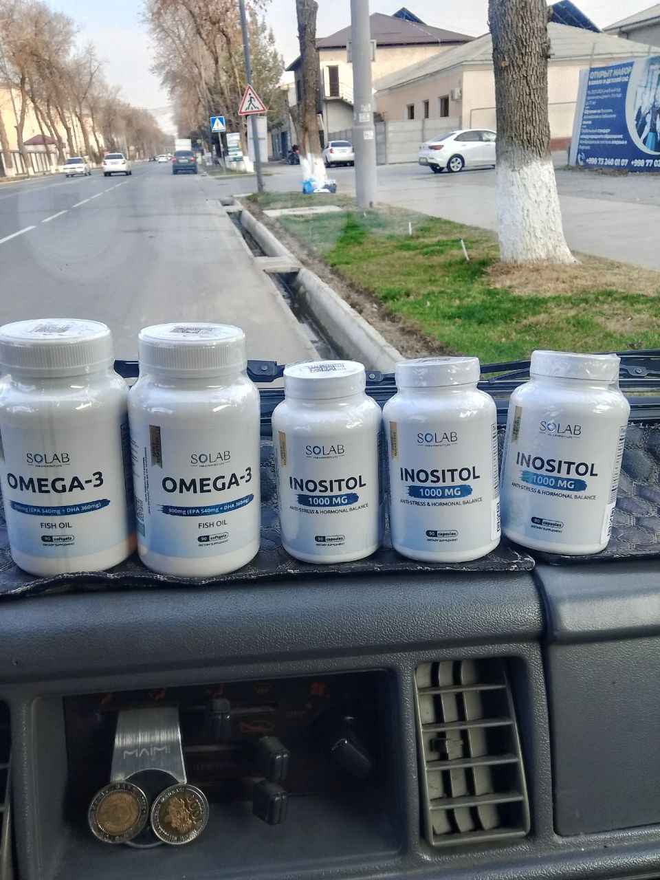 Omega-3, SOLAB, 900мг, 90 kapsula