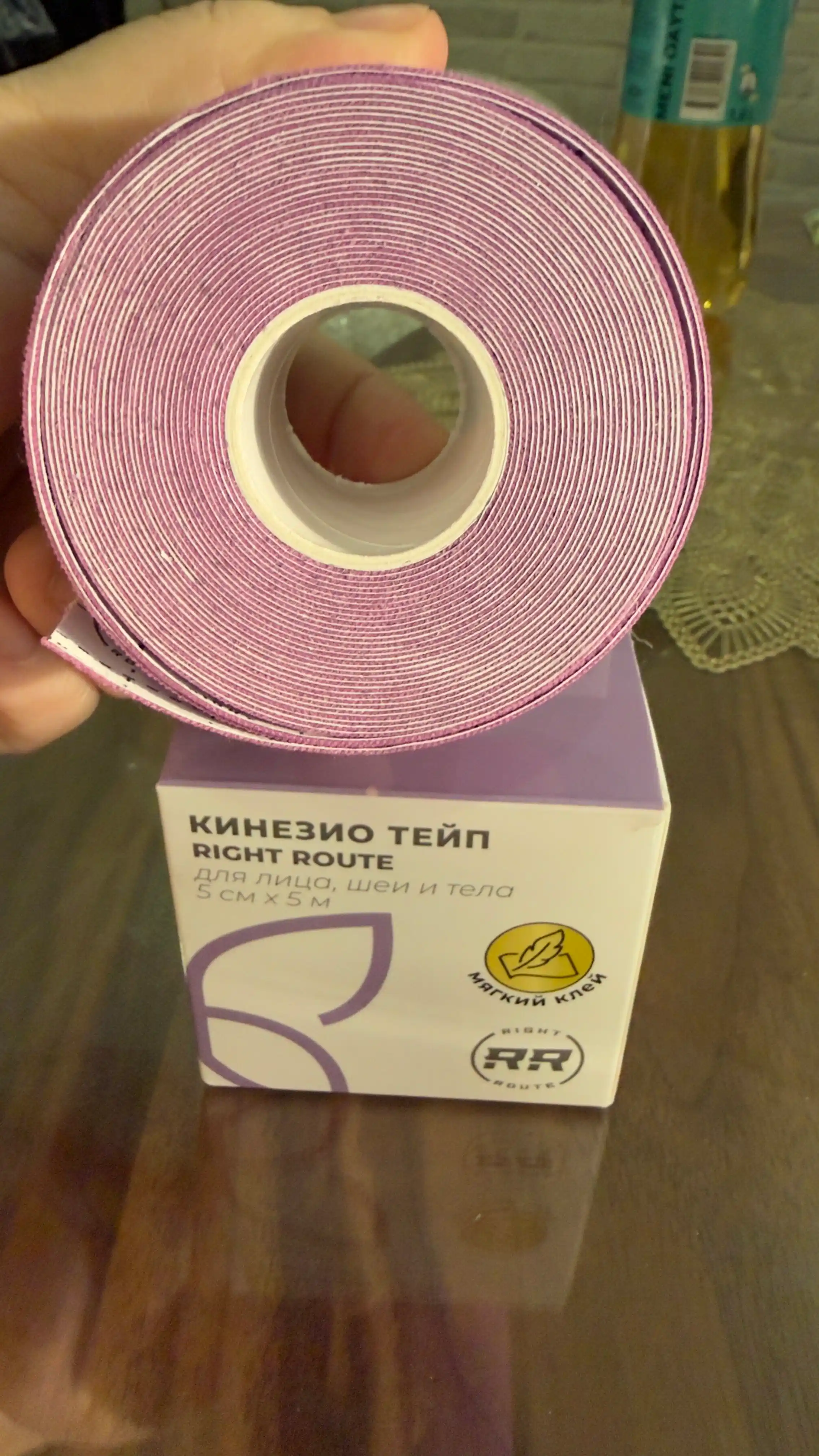 Yuz va tana uchun yumshoq yelimli kinezio teyp, ajin va shishlarga qarshi teyp, sport