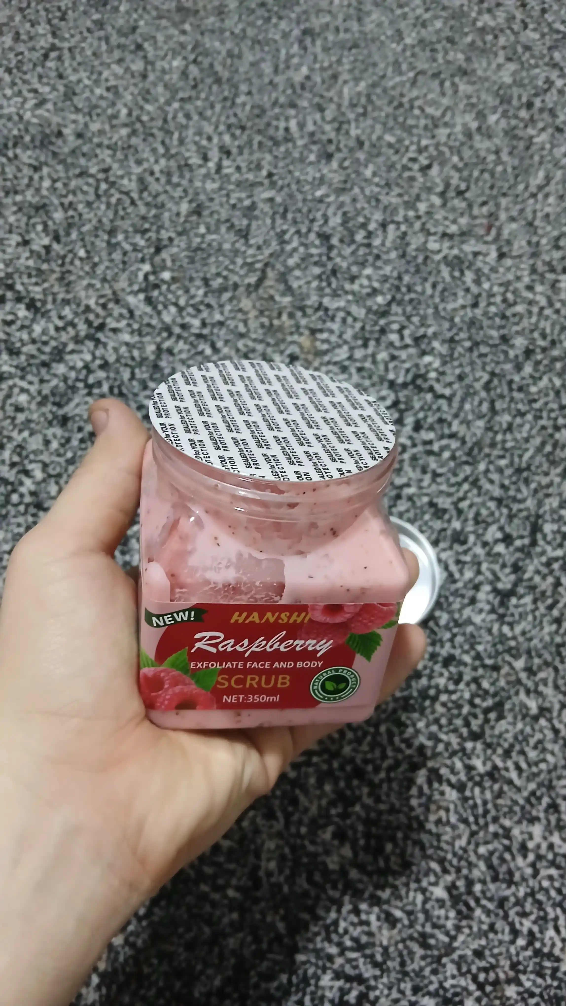 Скраб для лица и тела Wokal Sherbet Body Scrub с экстрактом малины и клубники, 350 гр
