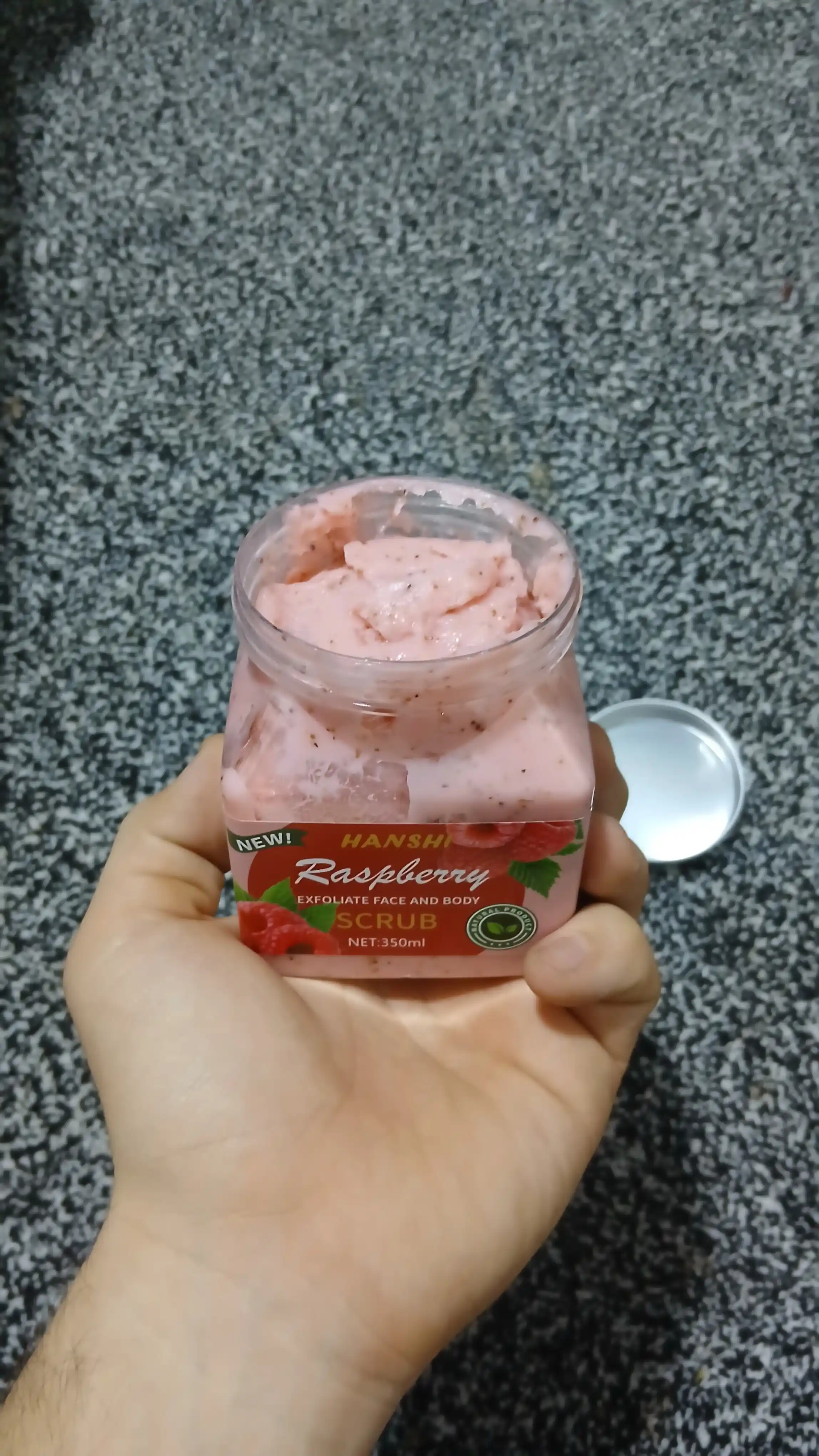 Скраб для лица и тела Wokal Sherbet Body Scrub с экстрактом малины и клубники, 350 гр