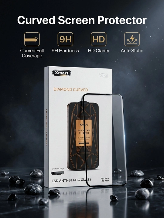 Защитное стекло Xmart Diamond Curved для iPhone - 