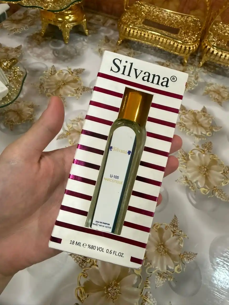 Parfyumlangan suv SILVANA U105, FLEUR NARCOTIQUE, 50 va 18 ml