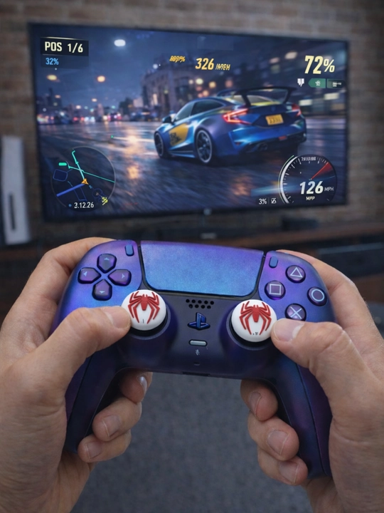 Накладки на стики джойстика Spiderman для Playstation PS3/ PS4/ PS5 / Xbox, 2 шт