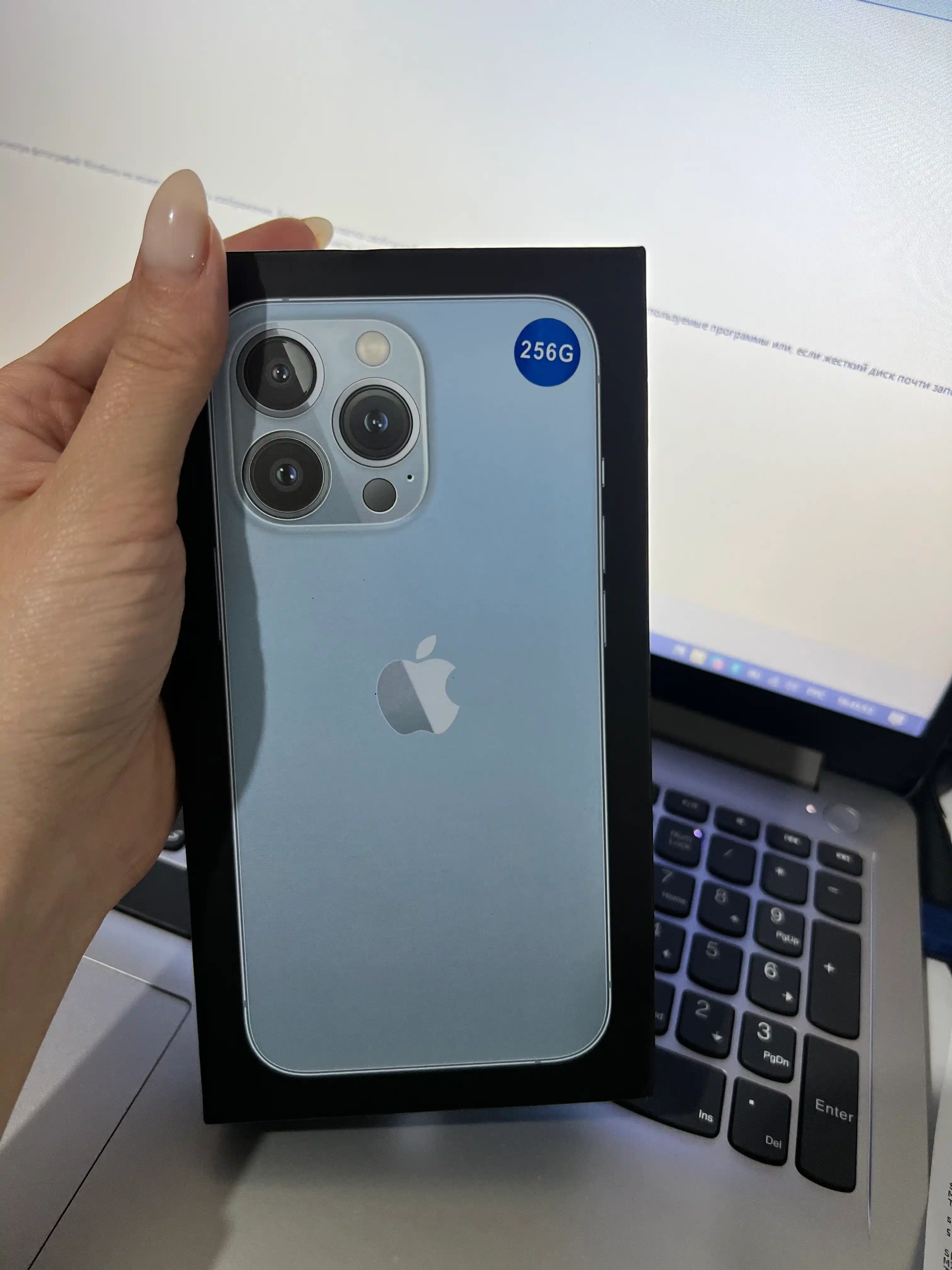 Smartfon Apple iPhone 13 Pro, 128 / 256 GB Blue, SIM+sim, g‘ilof va shisha sovg‘a sifatida