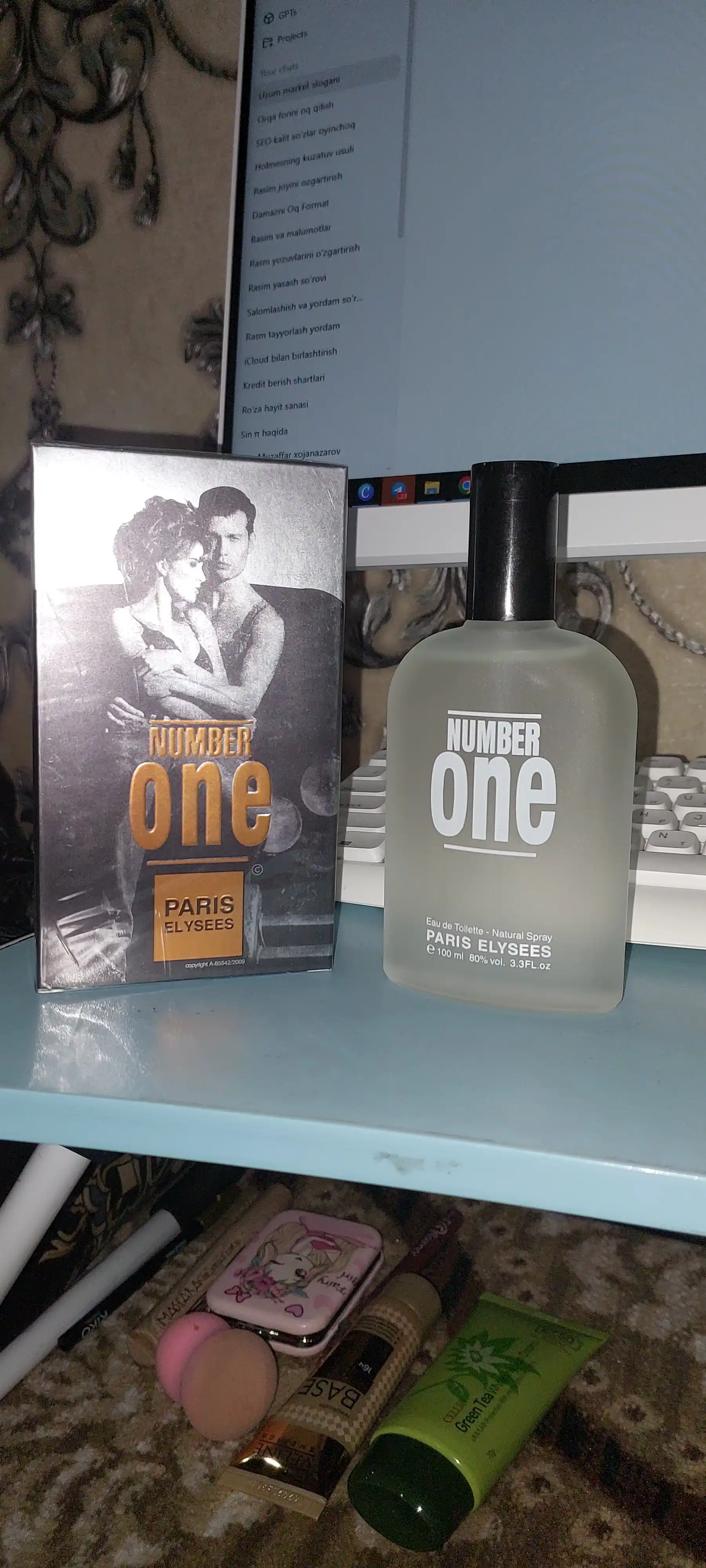 Number One Paris Elysees Xushbo'ylangan suv erkaklar uchun Number One, 100 ml