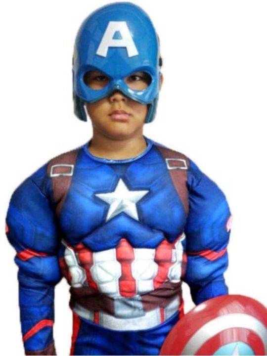 O'g'il bolalar uchun Kapitan Amerika, Betman, Samuray, Politsiya, SpiderMan Kastyumlari