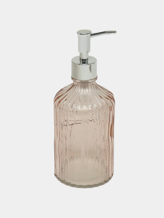 Suyuq sovun uchun shisha dispenser, 450 ml, pudra rangli