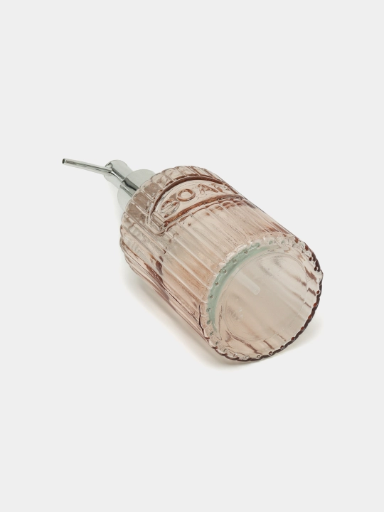 Suyuq sovun uchun shisha dispenser, 450 ml, pudra rangli