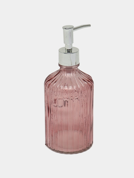 Suyuq sovun uchun shisha dispenser, 450 ml, pudra rangli