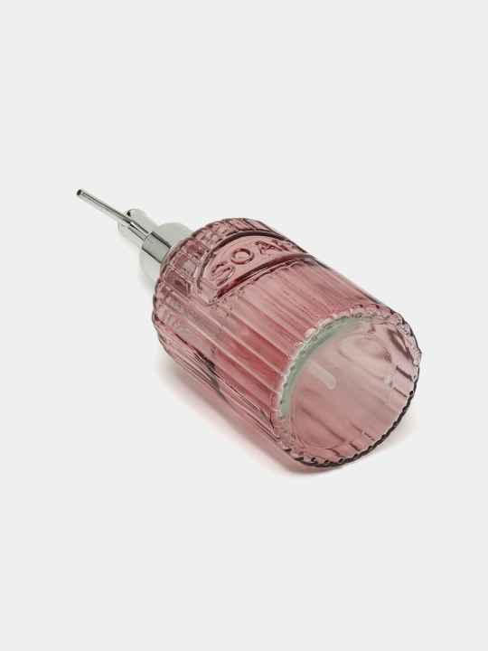 Suyuq sovun uchun shisha dispenser, 450 ml, pudra rangli