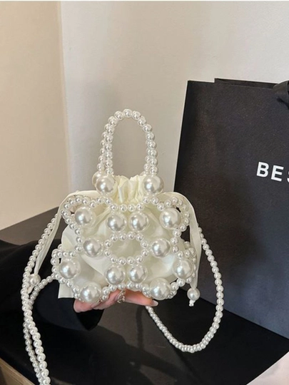 Мини-сумочка, сумка с сумкой, Pinterest, для девочек и в подарок — UNI0777-BAG07-БЕЛЫЙ
