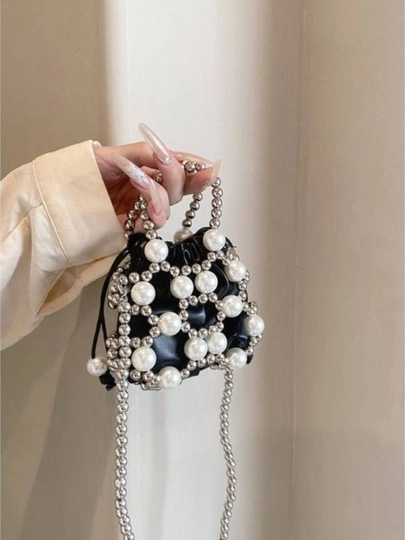Мини-сумочка, сумка с сумкой, Pinterest, для девочек и в подарок — UNI0777-BAG07-МОЛОЧ