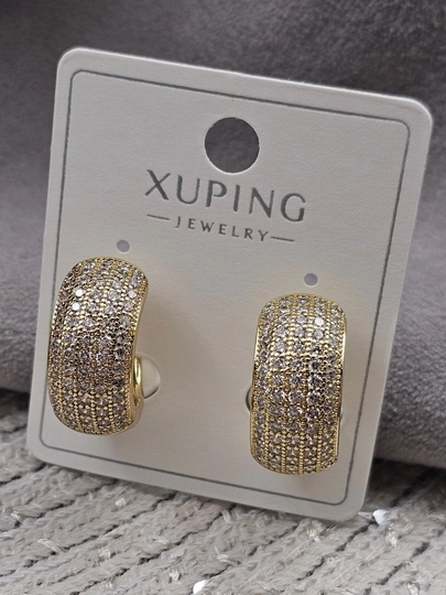 Кольцевые серьги для девочек и женщин, Xuping — 1001PRT-XUPINGK4-КОНФЕТН