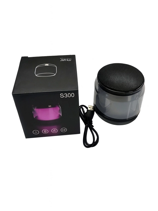 Blutusli Mini Kalonka S300 – 5V, FM, USB, AUX, TF va litiy batareyali karnay
