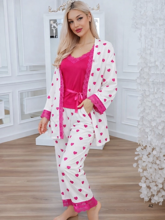 Ayollar uchun, 1x3 pijamalar, uy kiyimi, tungi kiyim xalat