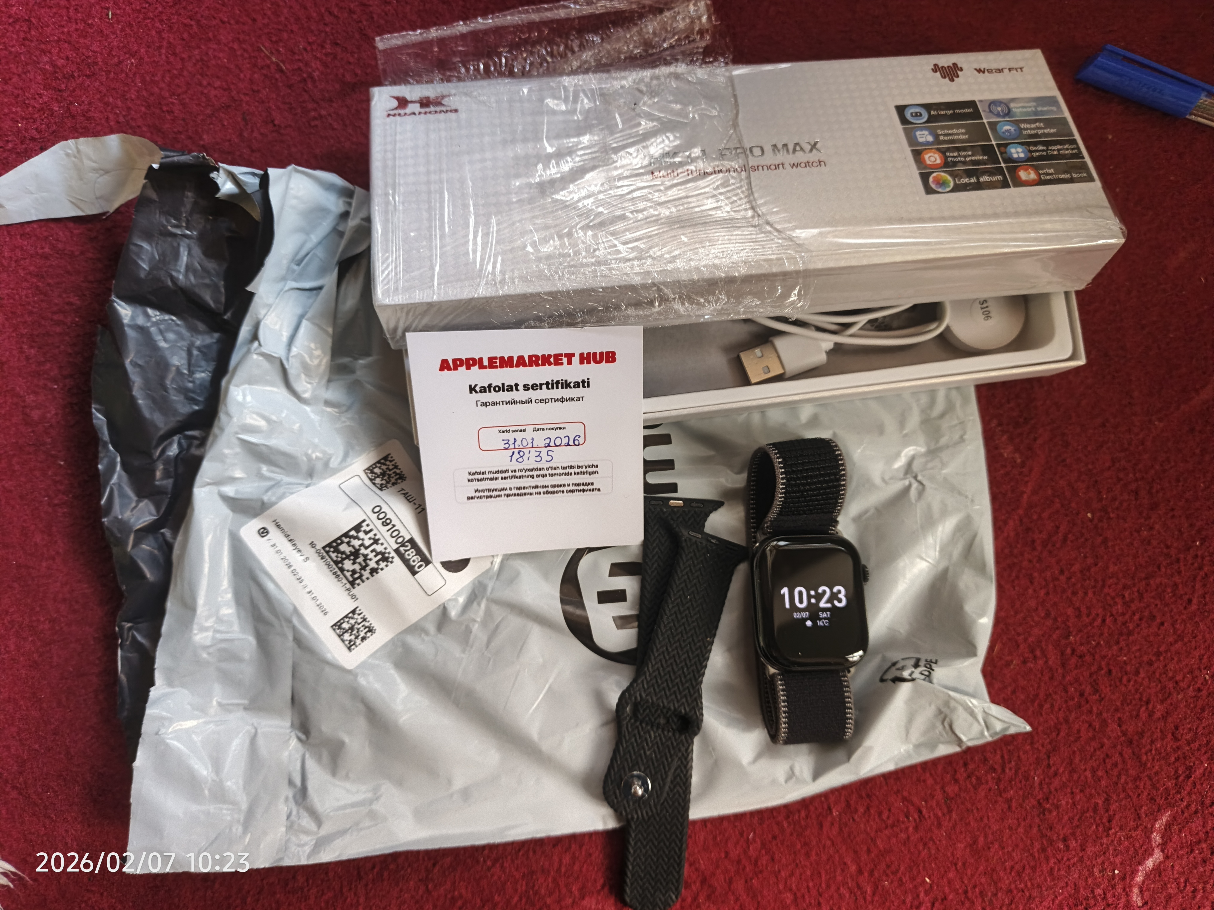 Aqlli soat Smart Watch HK 11 Pro Max Full Amoled