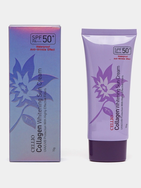Cellio SPF 50+  Солнцезащитный крем  SPF 50+ для лица  PA+++ защита - 