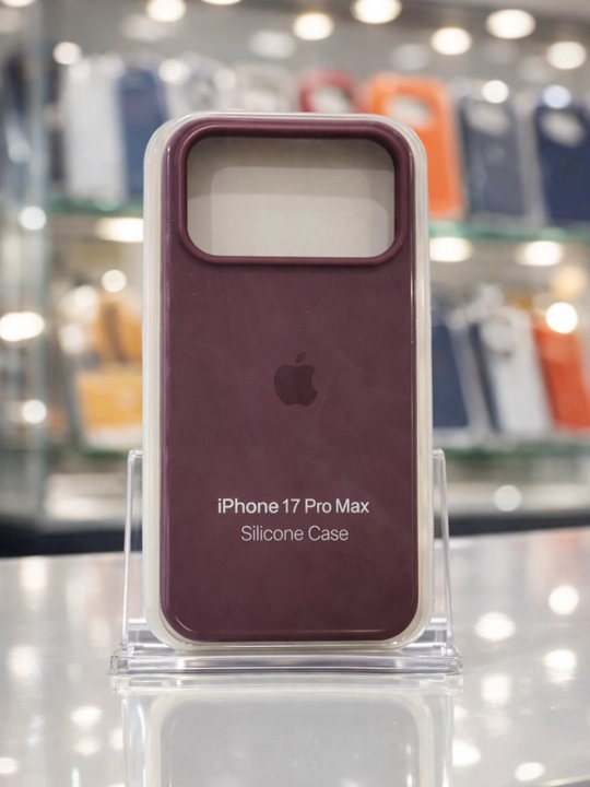 Чехол для iPhone 17 Pro Max, силиконовый — защита камеры, бортик 1.5 мм - 