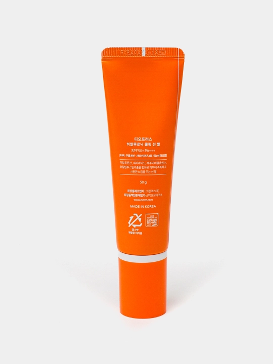 Освежающий, солнцезащитный крем Deoproce Hyaluronic Cooling Sun Gel SPF 50+ PA+++