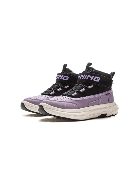 Bolalar uchun qishki baland krossovkalar Li-Ning YKCV170 issiq saqlovchi