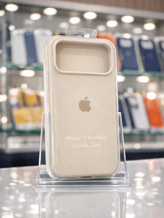 Чехол для iPhone 17 Pro Max, силиконовый — защита камеры, бортик 1.5 мм - 
