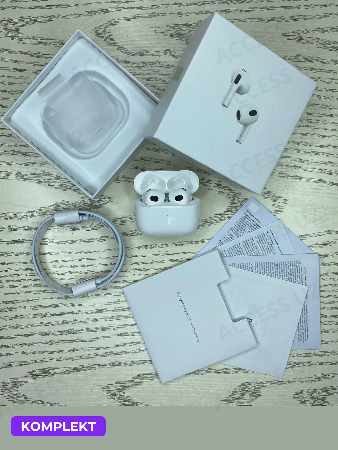 Simsiz Bluetooth quloqchinlar Pods 3, sensorli naushnik, mikrofonli