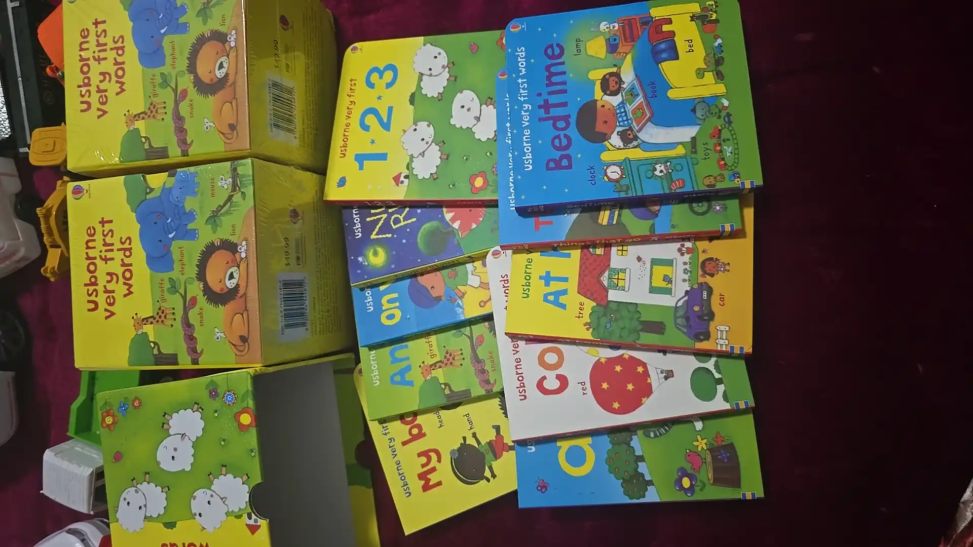 Ingiliz tilini o'rgatish uchun Usborne kitobi, qattiq muqovali bolalar kitoblari, 10 dona