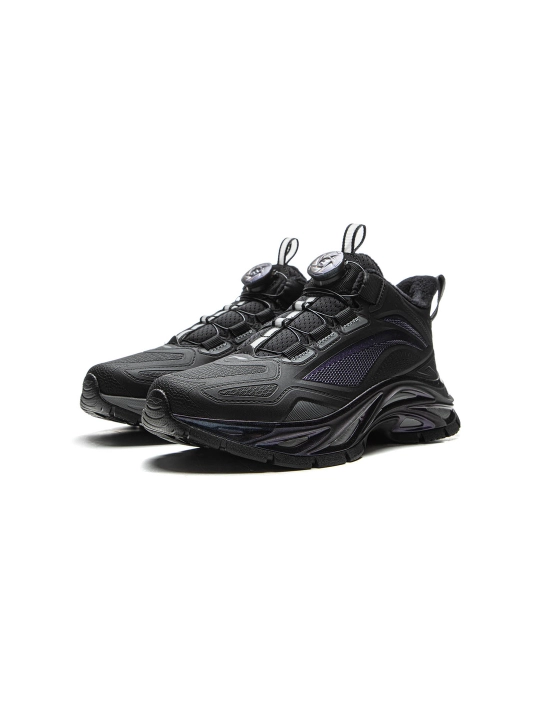 Детские зимние кроссовки Li-Ning YKCV168 утепленные с быстрой шнуровкой Warm Shell