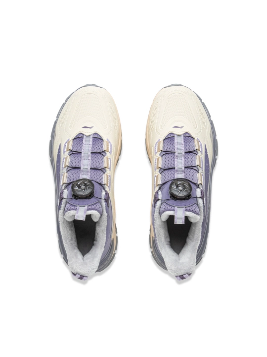 Детские зимние кроссовки Li-Ning YKCV168 утепленные с быстрой шнуровкой Warm Shell