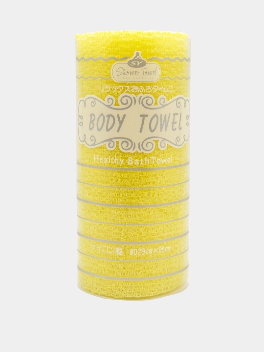 Корейская массажная пилинг мочалка-полотенце, Shower Body Healthy Bath Towel, цветная
