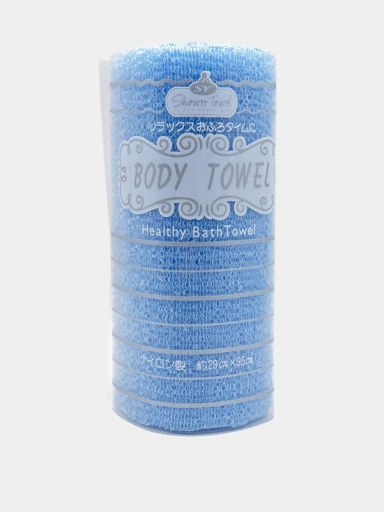 Корейская массажная пилинг мочалка-полотенце, Shower Body Healthy Bath Towel, цветная
