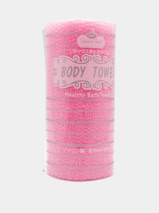 Корейская массажная пилинг мочалка-полотенце, Shower Body Healthy Bath Towel, цветная