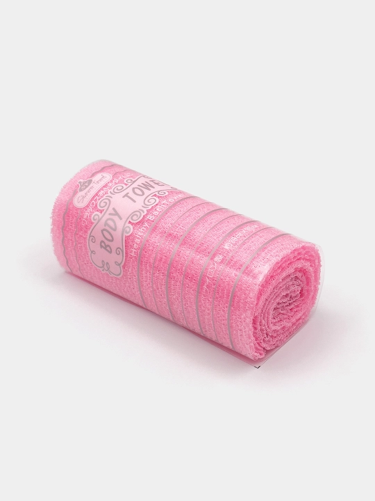 Корейская массажная пилинг мочалка-полотенце, Shower Body Healthy Bath Towel, цветная