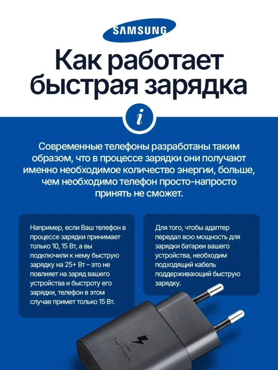 Зарядное устройство Samsung 45 Вт, 25 Вт, кабель Type-C, быстрое зарядное устройство