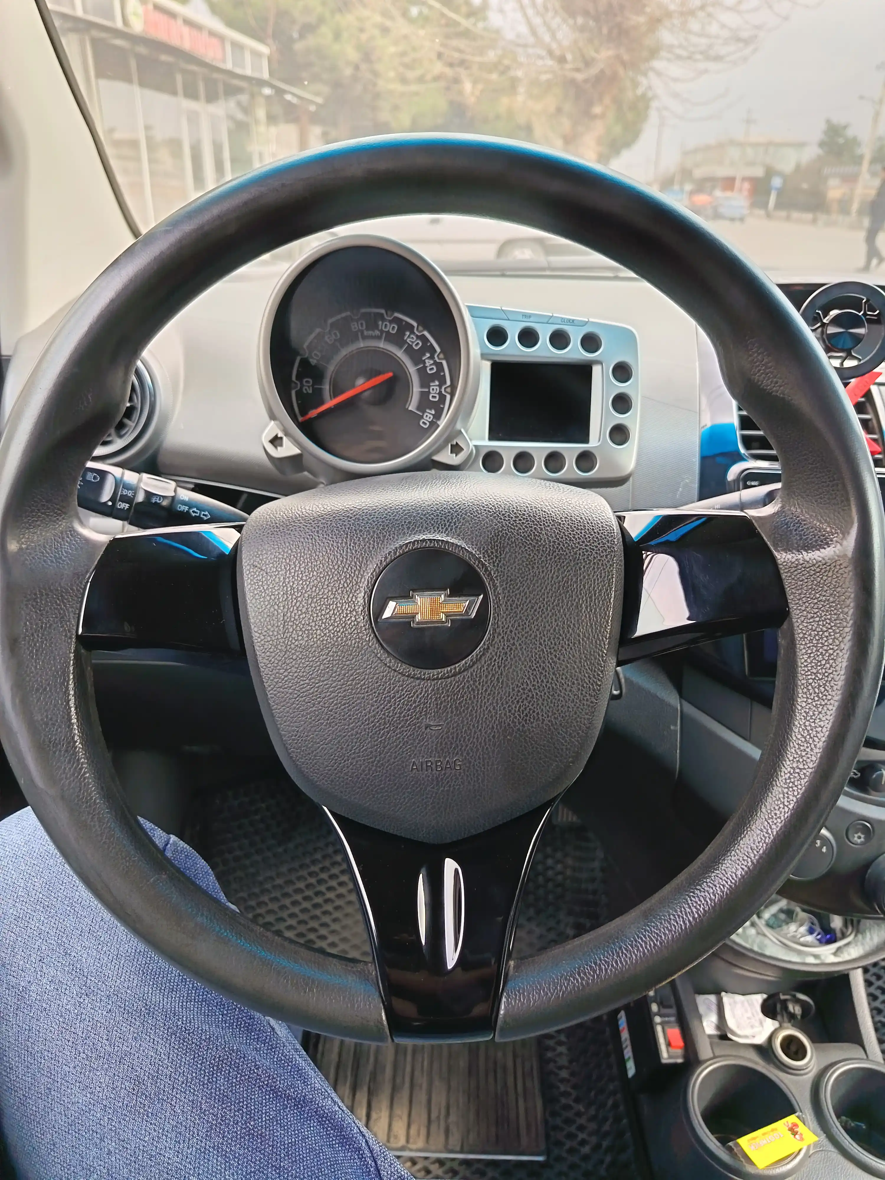 Рулевое колесо Spark Cobalt автоматическое позиционное ручное, черное пианино, Zavot серый