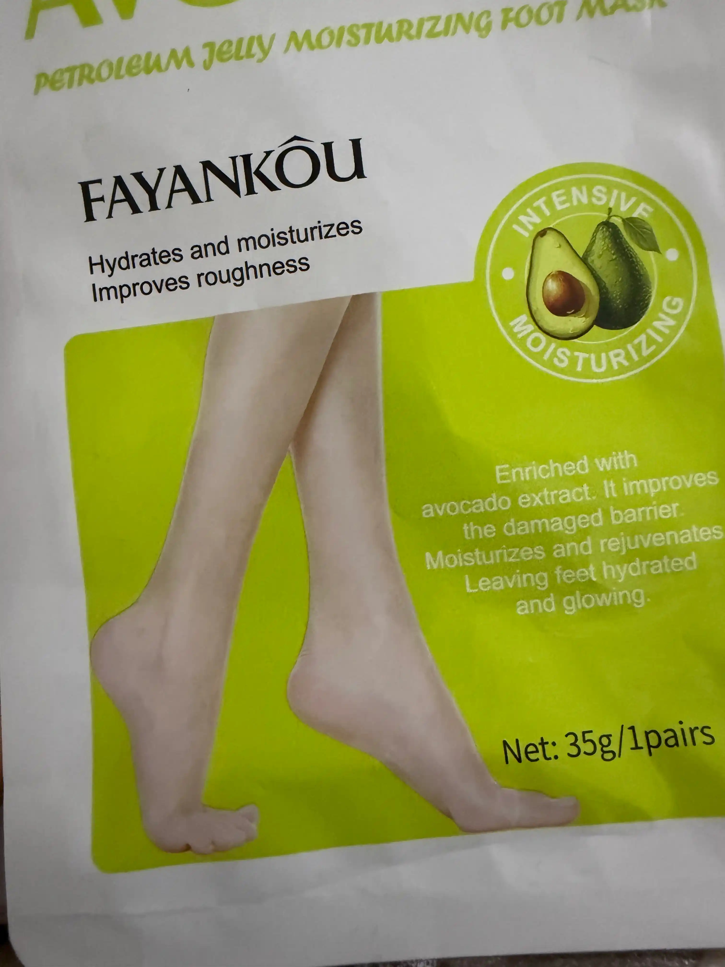 Увлажняющая маска для ног FAYANKOU, питание и смягчение, 35 гр/пара