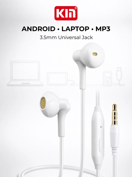 Quloqchin KIN K38 simli, mikrofonli, 3.5 mm, 1.3 m kabel