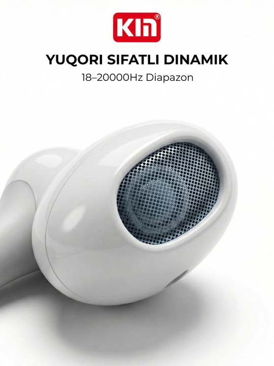 Quloqchin KIN K38 simli, mikrofonli, 3.5 mm, 1.3 m kabel