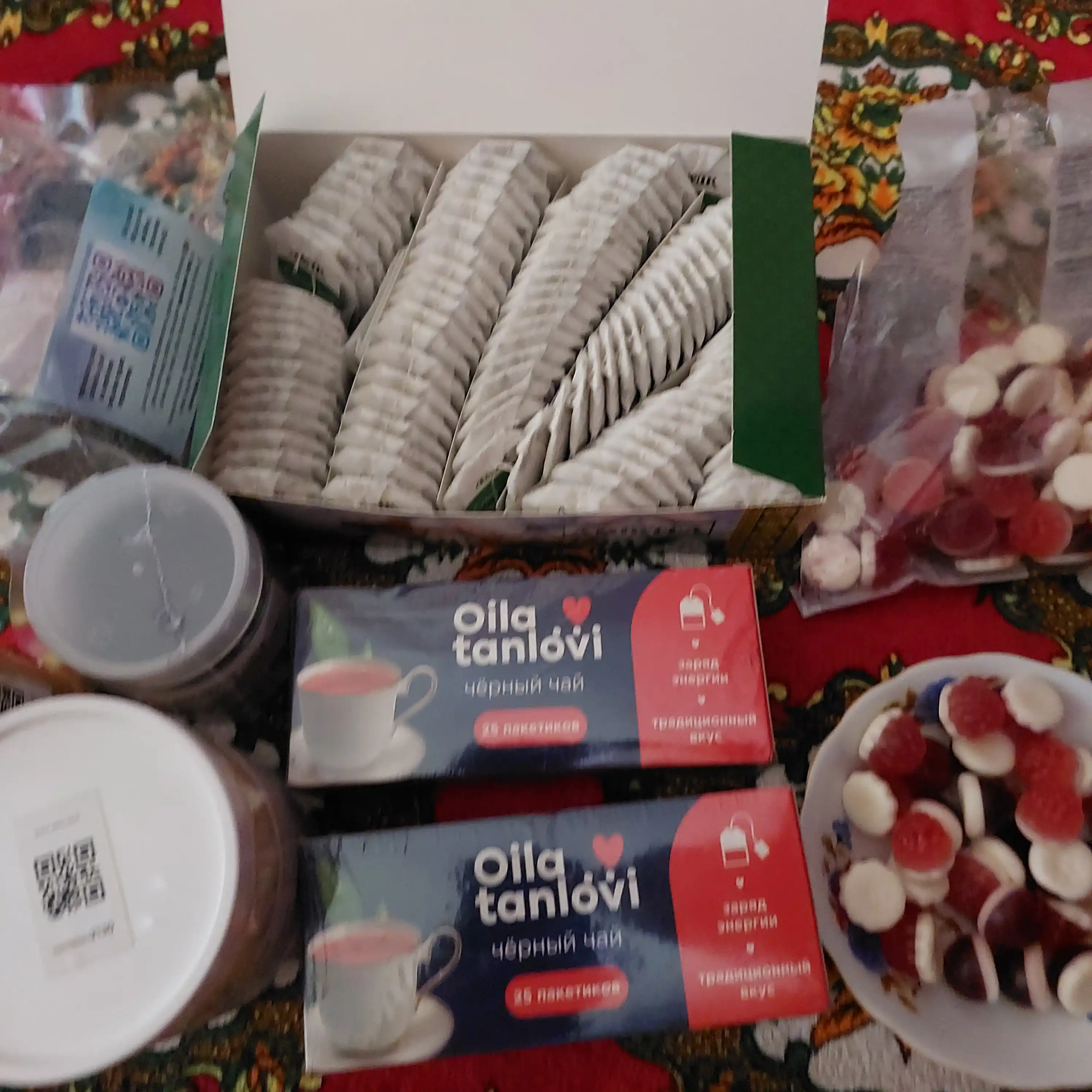Amir ko‘k choy, Xitoy, birinchi nav, paket, 100 dona, 200 gr